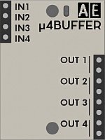 AE Modular Module µ4BUFFER from Tangible Waves