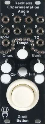 Eurorack Module Drum Button from Reckless Experimentation Audio