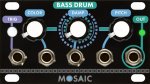 Mosaic Bass Drum (Black Panel)