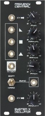 Eurorack Module System X Oscillator - Black from Frequency Central