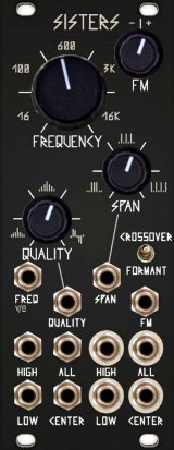 Eurorack Module Three Sisters Black & Gold Panel from Other/unknown