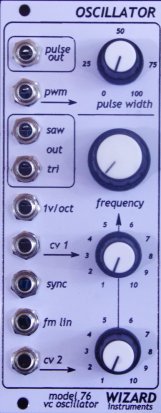 Eurorack Module Oscillator (Wizard Instruments) White panel from Other/unknown
