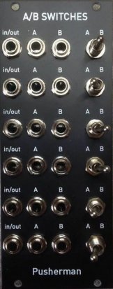Eurorack Module 6 A/B Switches from Pusherman