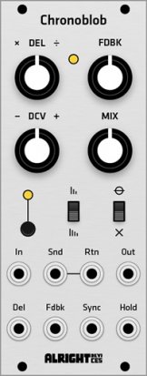 Eurorack Module Alright Devices Chronoblob (alt panel) from Grayscale