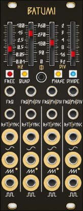 Eurorack Module Batumi Black & Gold Panel from Other/unknown