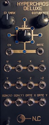 Eurorack Module Hyperchaos Deluxe - Black & Gold Panel from Nonlinearcircuits