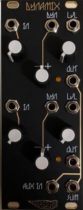 Eurorack Module Black & Gold Dynamix Panel from Modular Maculata
