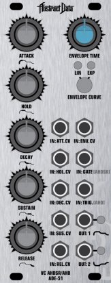 Eurorack Module ADE-51 VC AHDSR / AHD from Abstract Data