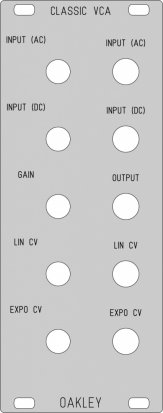 Eurorack Module Classic VCA (beta version) from Oakley