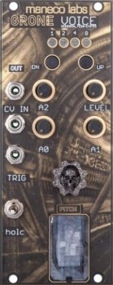 Eurorack Module Grone Voice Bytebeat Oscillator from Maneco Labs