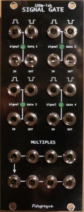 Eurorack Module 100m-ish Signal Gate  from Fitzgreyve Synthesis