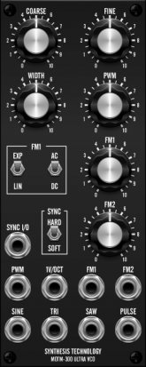 MOTM Module MOTM 300 Ultra Voltage-Controlled Oscillator from Synthesis Technology
