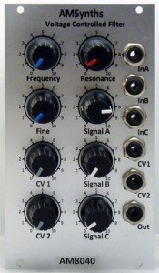 Eurorack Module AM8040 Low Pass Filter from AMSynths