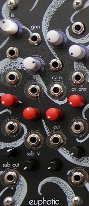 Eurorack Module Euphotic Quad VCA and Mixer from Sognage