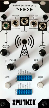 Eurorack Module Sputnik Radio WHITE from Error Instruments