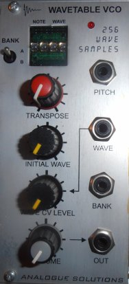 Eurorack Module Wavetable  VCO from Analogue Solutions