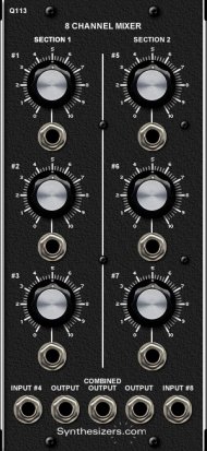 MU Module Q113 8-Channel Mixer from Synthesizers.com