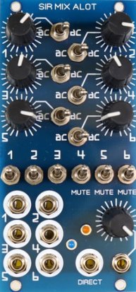 Eurorack Module SIR MIX ALOT (Blue Faceplate - Alt) from Blue Lantern Modules