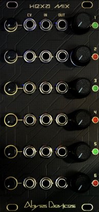 Eurorack Module Hexa Mix 6 VCA from Abyss Devices