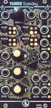 Eurorack Module Tuesday Golden Prototype from This is Not Rocket Science