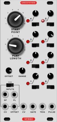 Eurorack Module VCSQ2 from Ginko Synthese