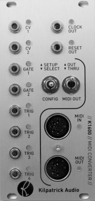 Eurorack Module K1600 MIDI Converter from Kilpatrick Audio