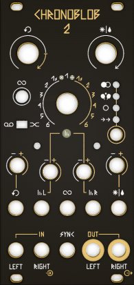 Eurorack Module Chronoblob 2 Black & Gold Panel from Alright Devices