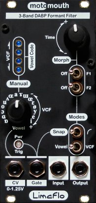 Eurorack Module Motomouth (black panel) from Limaflo