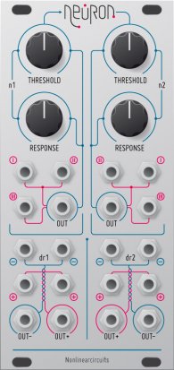 Eurorack Module Dual Neuron / Difference Rectifier (papernoise panel) from Nonlinearcircuits