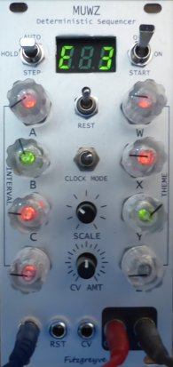 Eurorack Module MUWZ Deterministic Sequencer from Fitzgreyve Synthesis