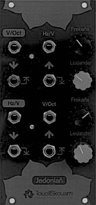 Eurorack Module Jedonian Black panel from TouellSkouarn
