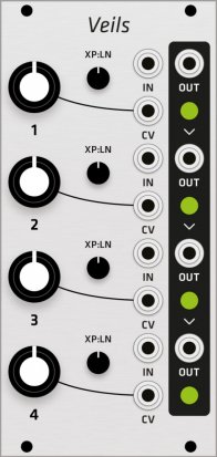 Eurorack Module Mutable Instruments Veils (Grayscale panel) from Grayscale
