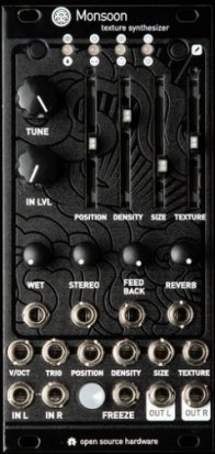 Eurorack Module Monsoon (uBurst+) Mutable Instruments Clouds Redesign Eurorack Module (Magpie Black Textured Panel) from Other/unknown