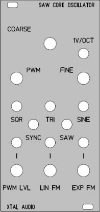 Eurorack Module Saw Core VCO from Other/unknown