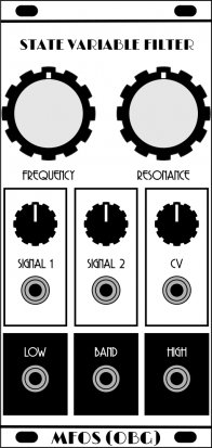 Eurorack Module State variable 12 db/oct VCF (old version) from MFOS