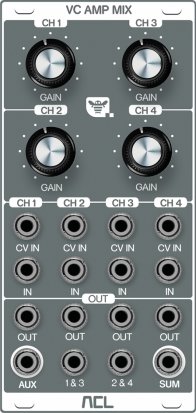 Eurorack Module VC AMP MIX from ACL