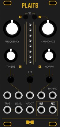 Eurorack Module Dusty Clouds - PLAITS Matte Black / Gold panel from Other/unknown