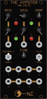 Eurorack Module Ian Fritz's Hypster (black panel) from Nonlinearcircuits