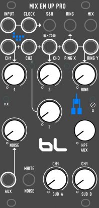 Eurorack Module BLM Mix Em Up Pro from Blue Lantern Modules