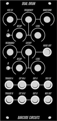 Eurorack Module Dual Drum (Barcode Circuits) from Other/unknown