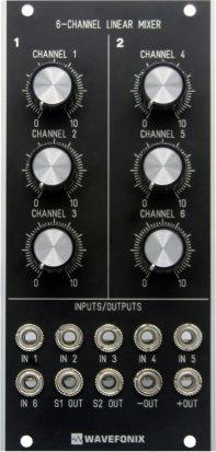 Eurorack Module 6-Channel Linear Mixer (Classic Edition) from Wavefonix
