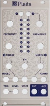 Eurorack Module Magpie Custom - Plaits Panel (White) from Other/unknown