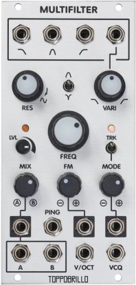 Eurorack Module Multifilter 2 (Silver Panel) from Toppobrillo