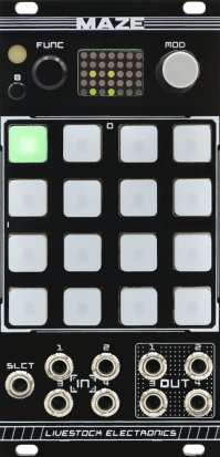 Eurorack Module (Black) Maze from Livestock Electronics