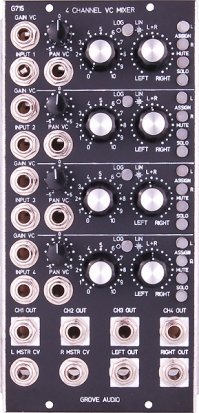 MU Module GMS-715 4 CHANNEL VC MIXER from Grove Audio