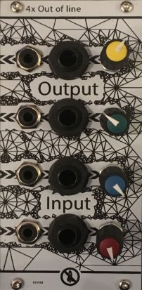 Eurorack Module 4x out of line from This is Not Rocket Science
