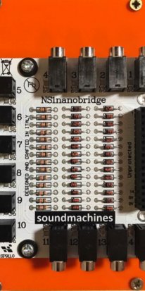 Eurorack Module Soundmachines NS1 Nano Bridge Eurorack Panel from Other/unknown