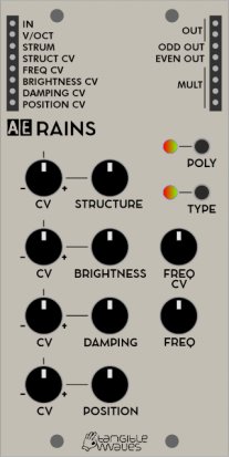 AE Modular Module RAINS from Tangible Waves