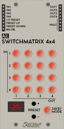 AE Modular Module SWITCHMATRIX 4x4 from Tangible Waves