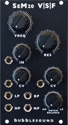 Eurorack Module SeM20 (Black) from Bubblesound Instruments